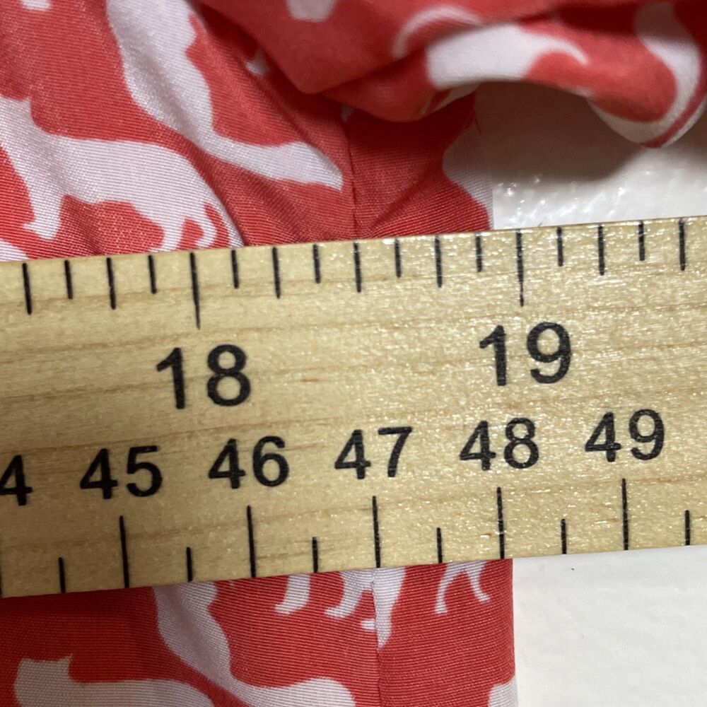 Gap Women’s Coral White Cats Dress Size Small Lightweight Feminine - Picture 5 of 8